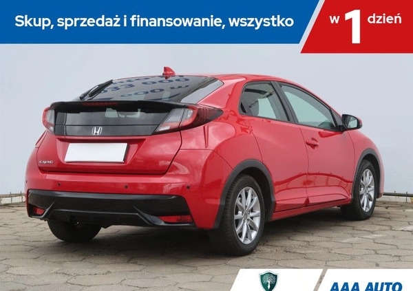 Honda Civic cena 54000 przebieg: 67007, rok produkcji 2015 z Ciężkowice małe 121